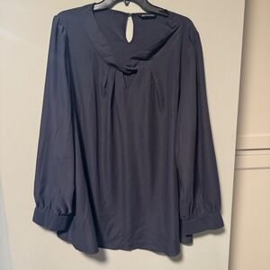 BloomChic Women's Blouse Size 22/24‎ Long Sleeve Twist Neck Keyhole plus size